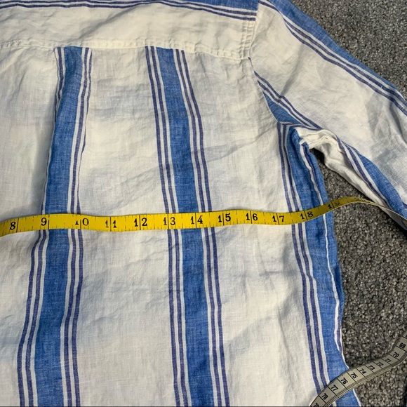 J. Crew stripe linen long sleeve shirt - Picture 10 of 10